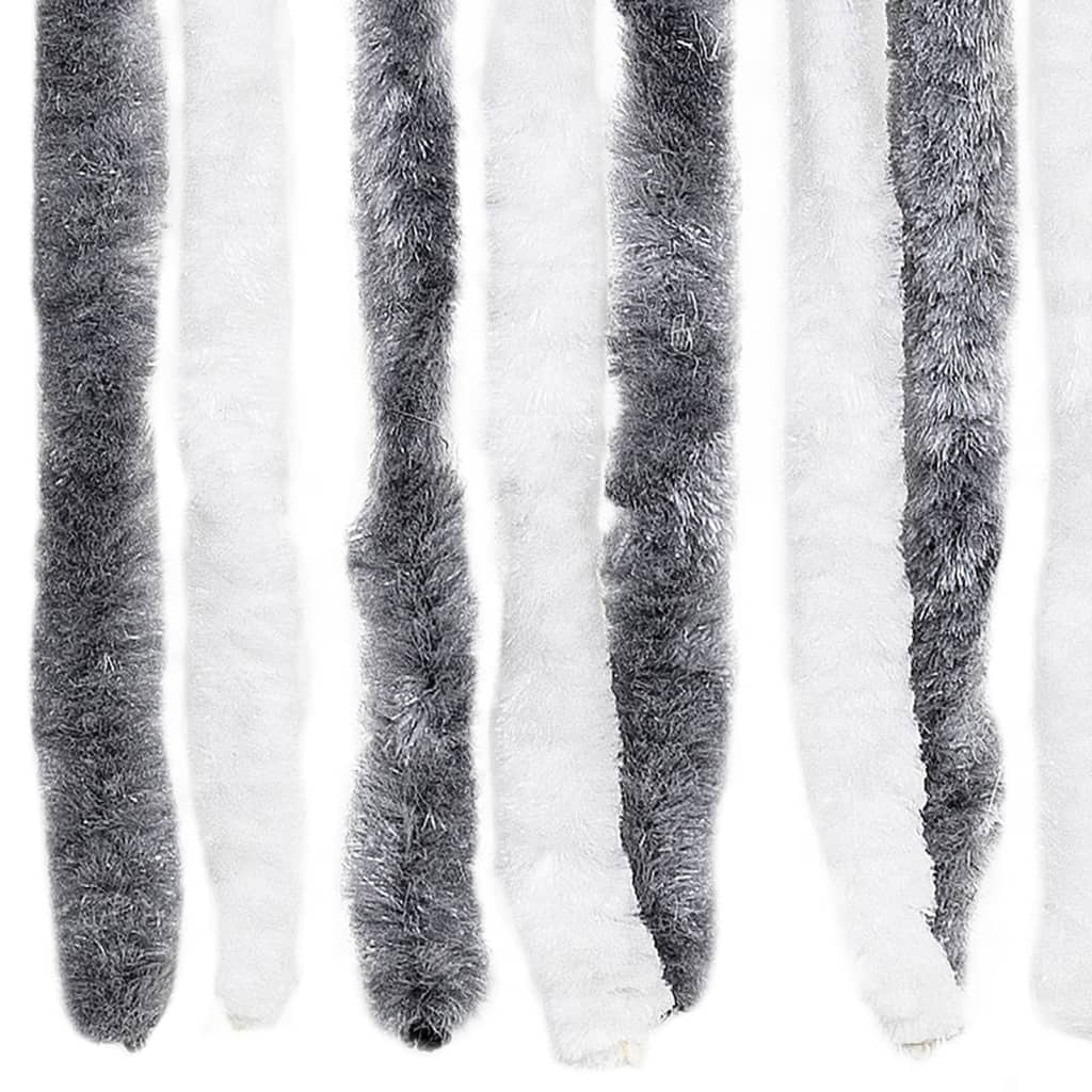 Insect Curtain Grey and White 56x200 cm Chenille
