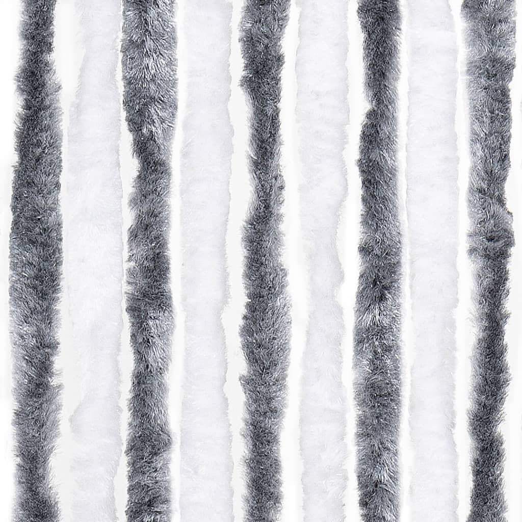 Insect Curtain Grey and White 56x200 cm Chenille