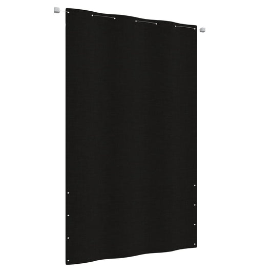 Balcony Screen Black 140x240 cm Oxford Fabric