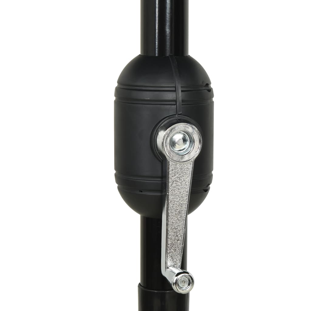 3-Tier Garden Parasol with Aluminium Pole Anthracite 2.5 m