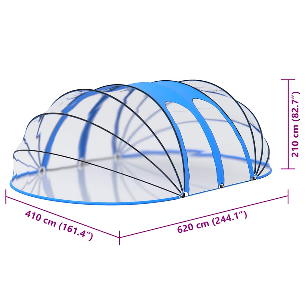 Pool Dome Oval 620x410x210 cm