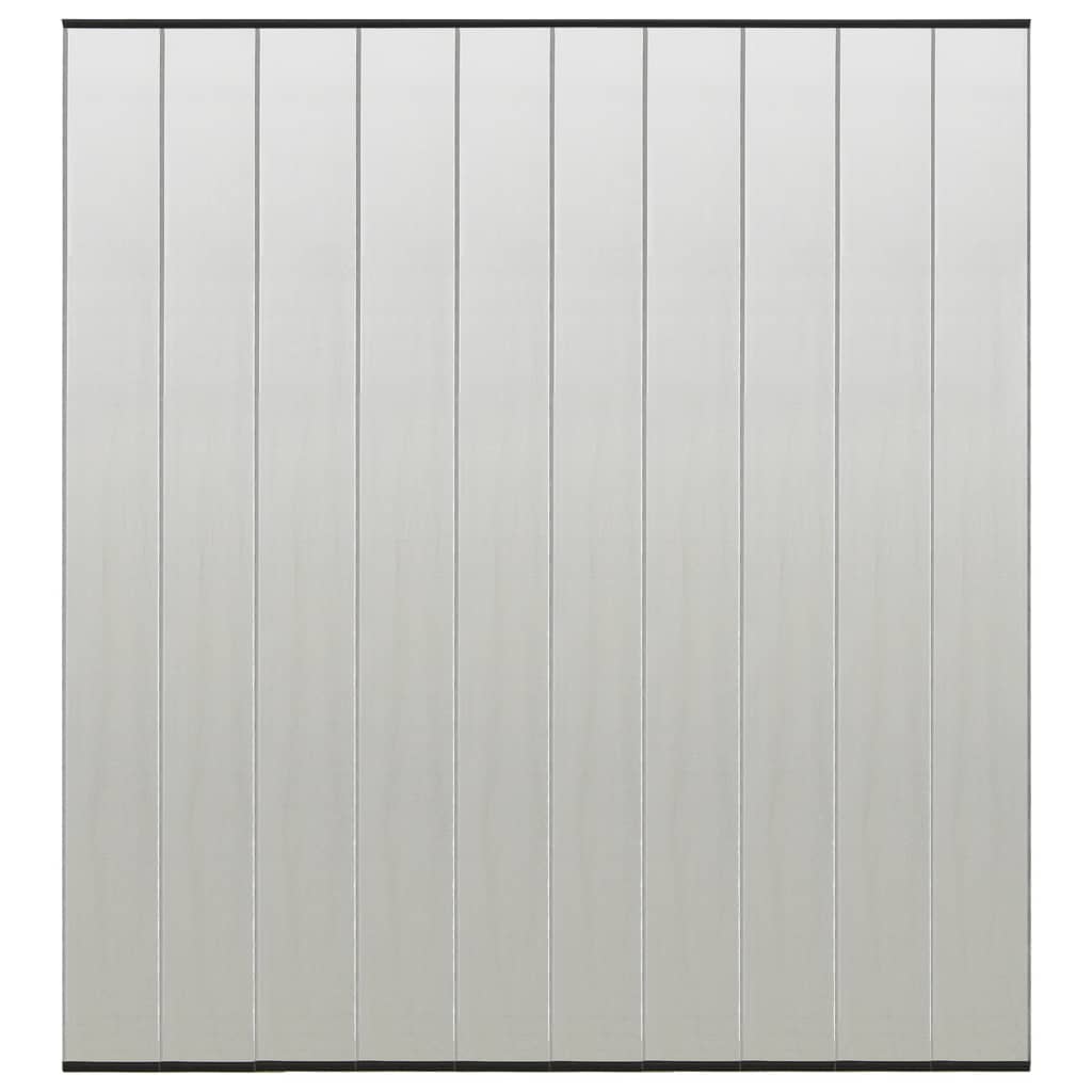 Insect Door Screen with 10-Piece Mesh Curtain Black 240x240 cm