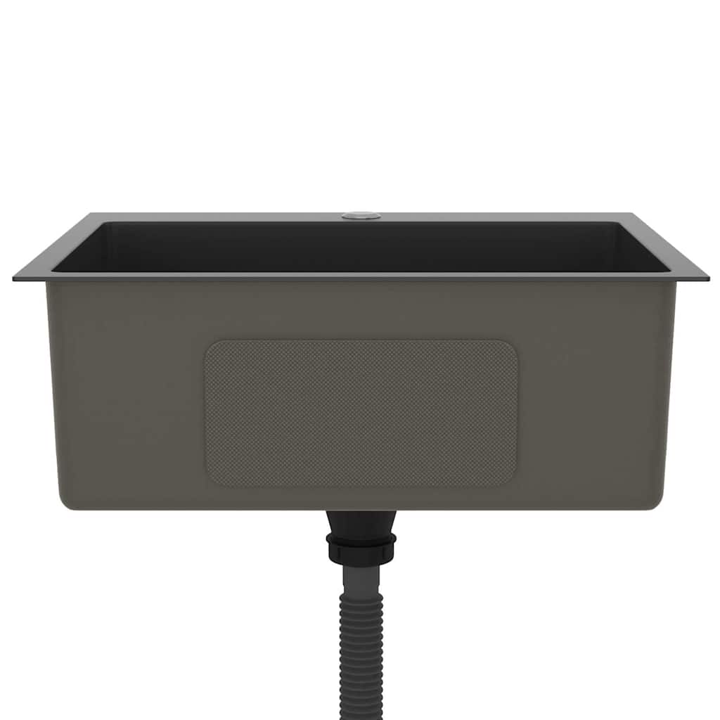 Handmade Kitchen Sink Black Stainless Steel