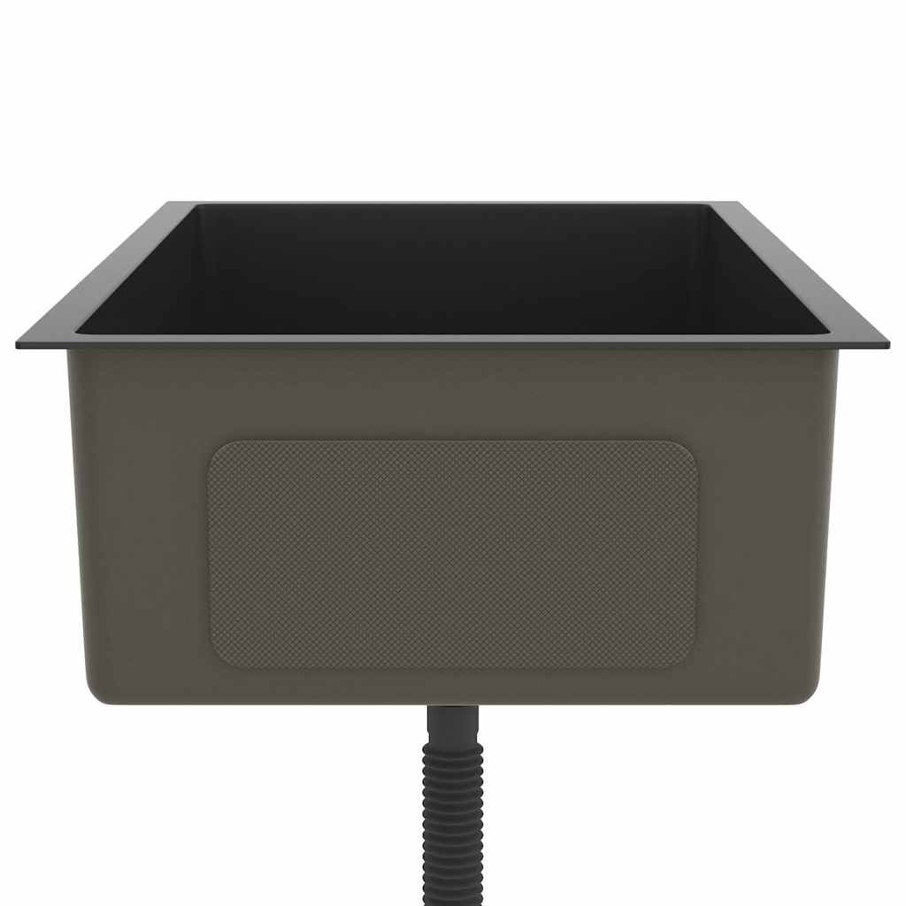 Handmade Kitchen Sink Black Stainless Steel