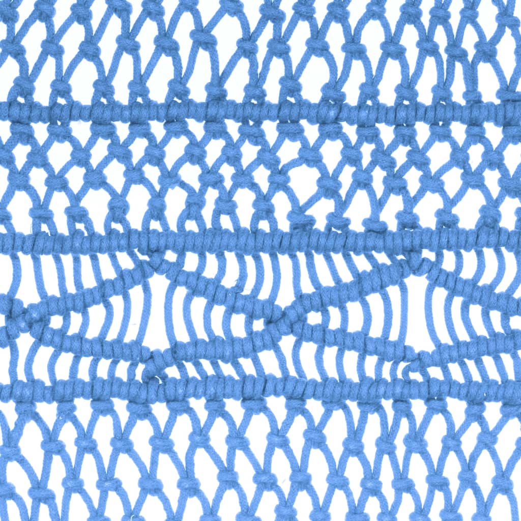Macrame Curtain Blue 140x240 cm Cotton