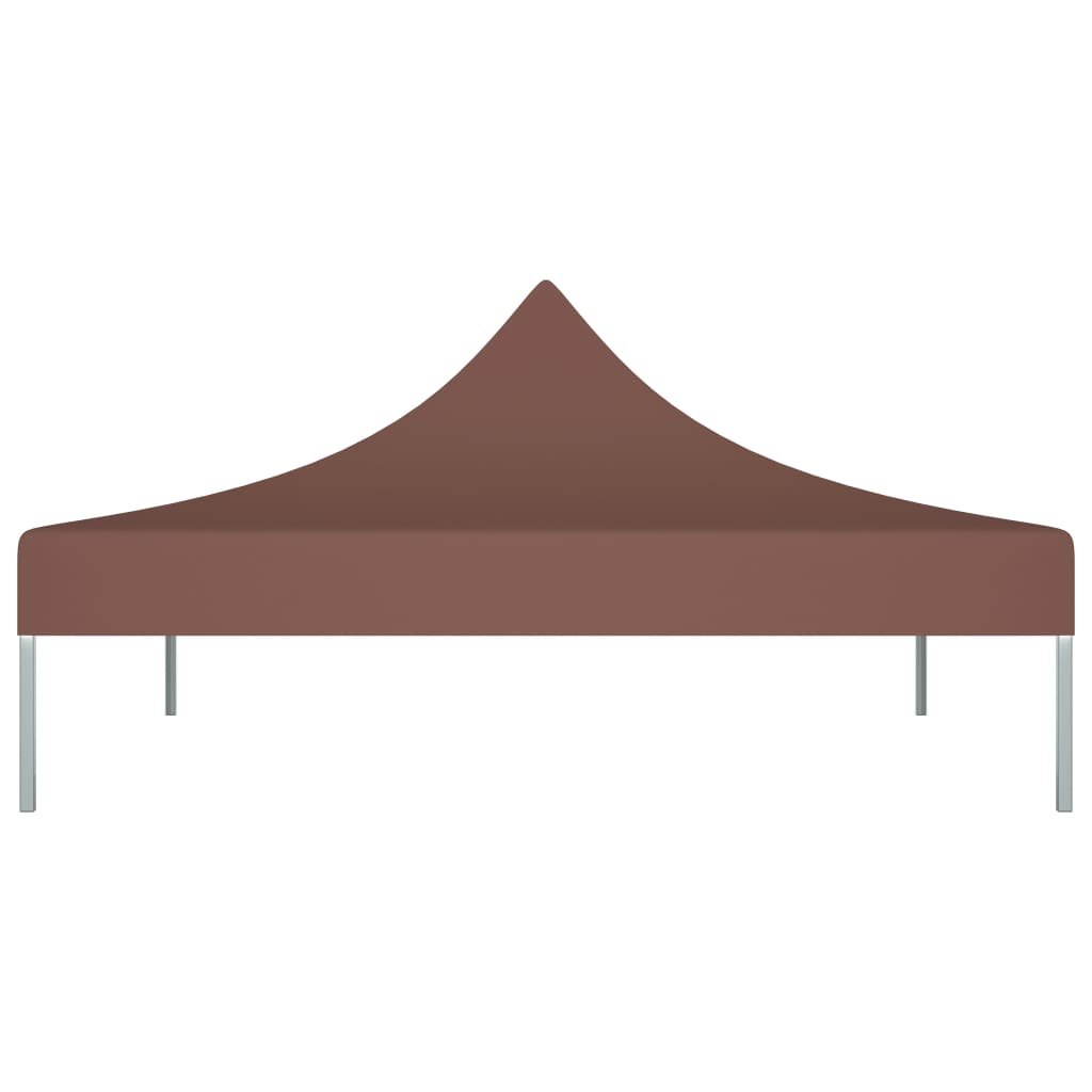 Party Tent Roof 3x3 m Brown 270 g/m²