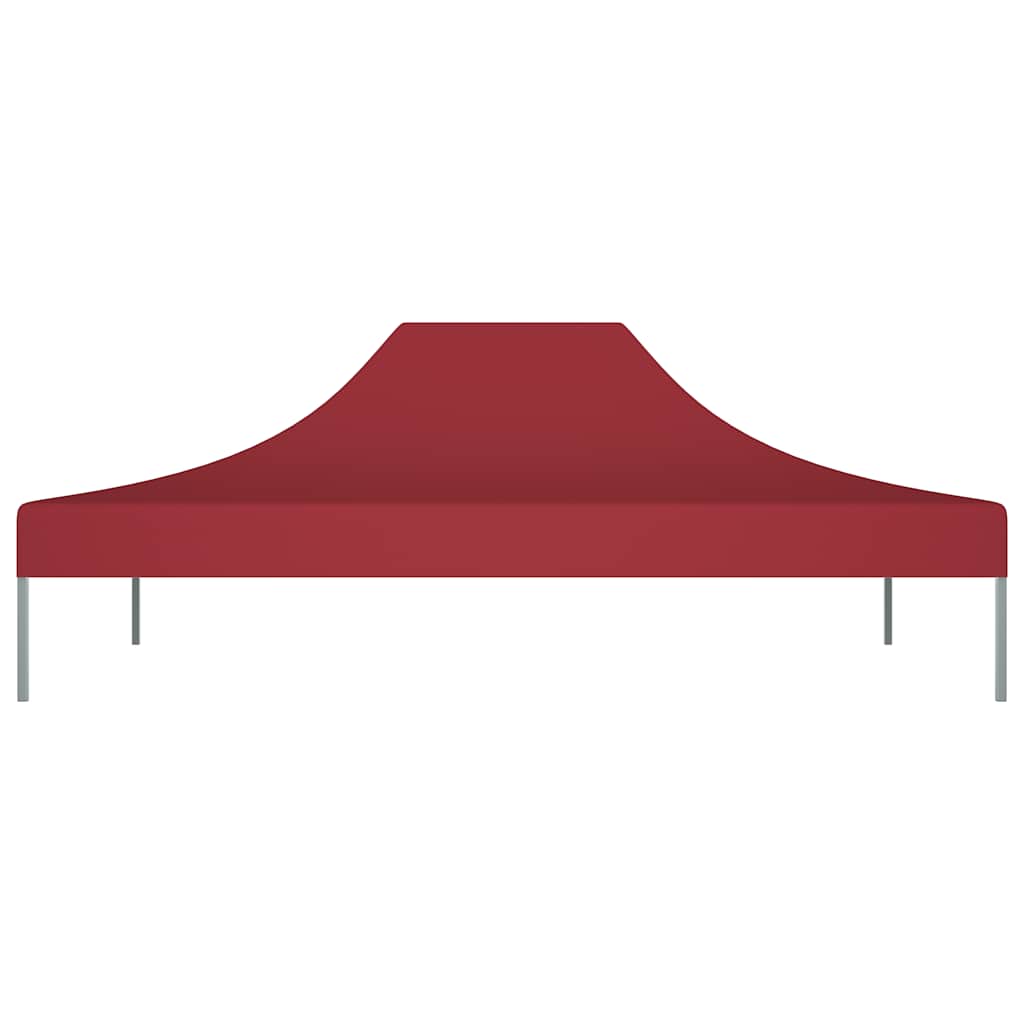Party Tent Roof 4x3 m Burgundy 270 g/m²