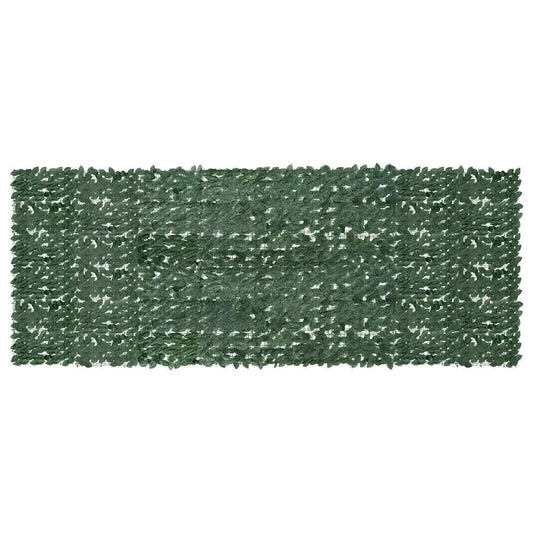 Balcony Screen with Dark Green Leaves 400x150 cm