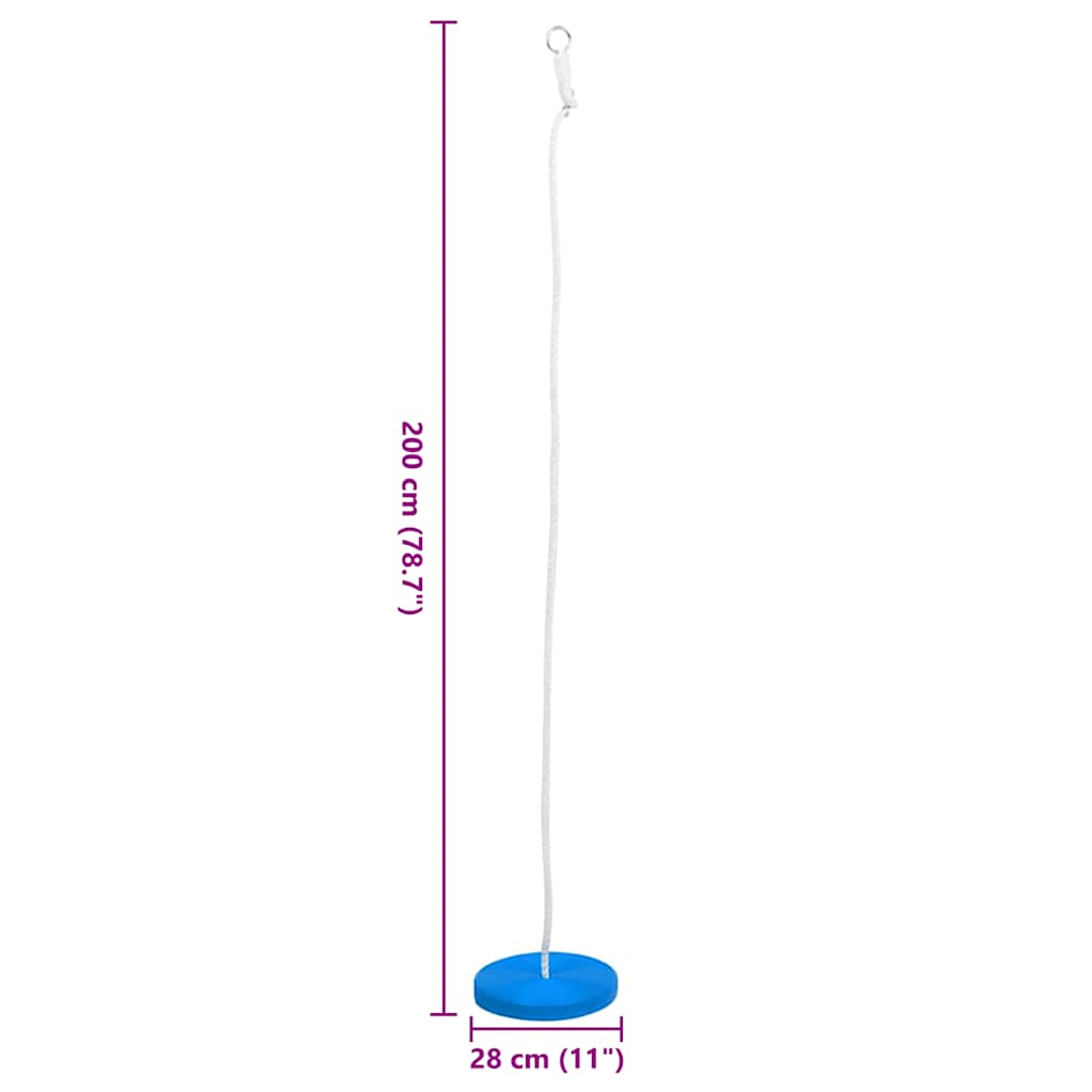 Plate Swing 200 cm Blue