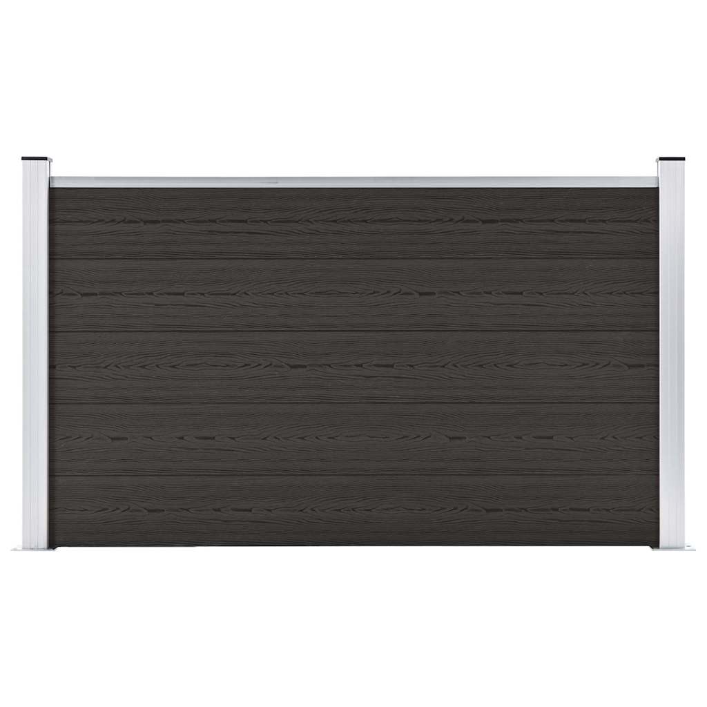 Fence Panel WPC 180x105 cm Black