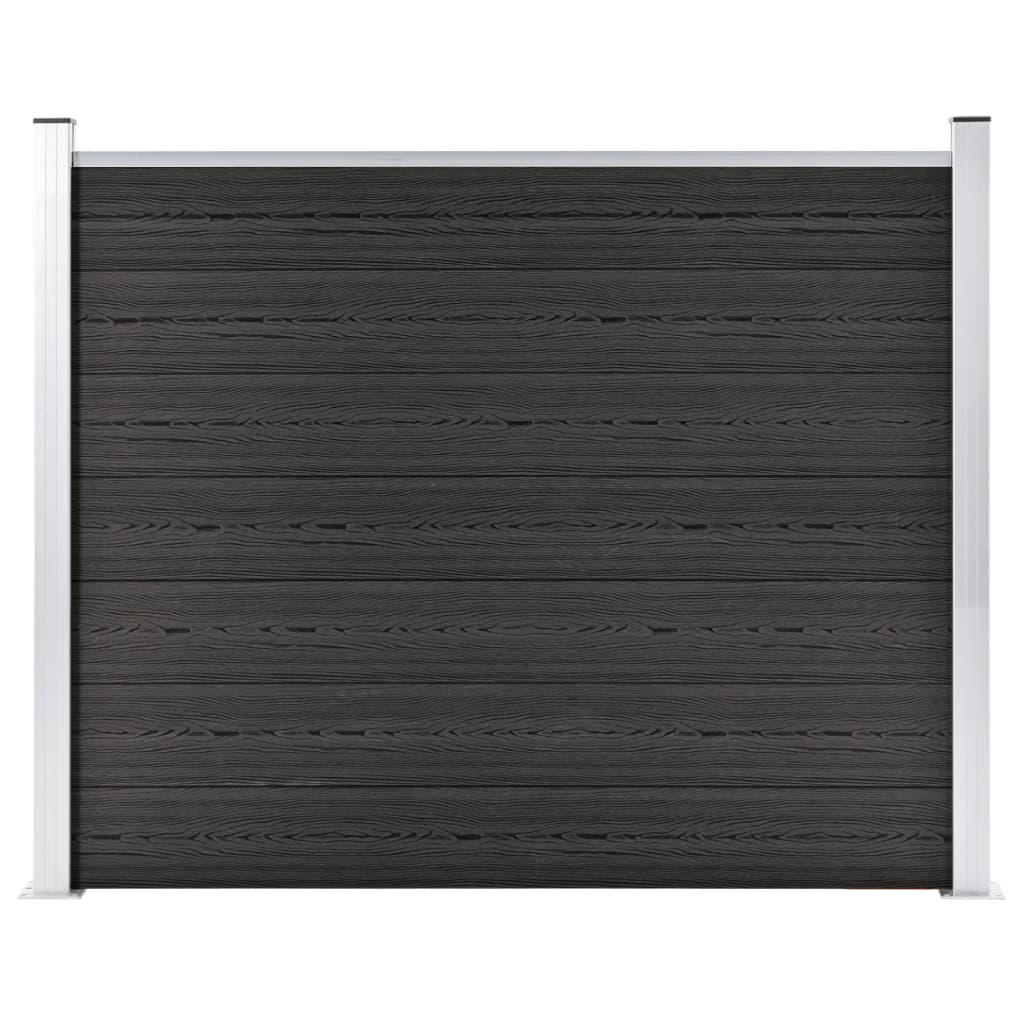 Fence Panel WPC 180x146 cm Grey