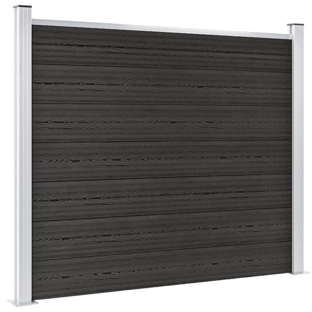 Fence Panel WPC 180x146 cm Grey