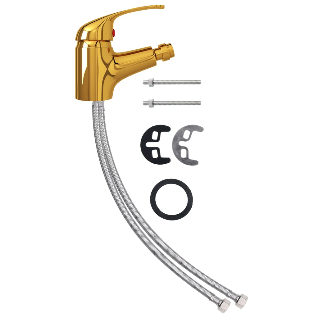 Bathroom Bidet Mixer Tap Gold 13x12 cm