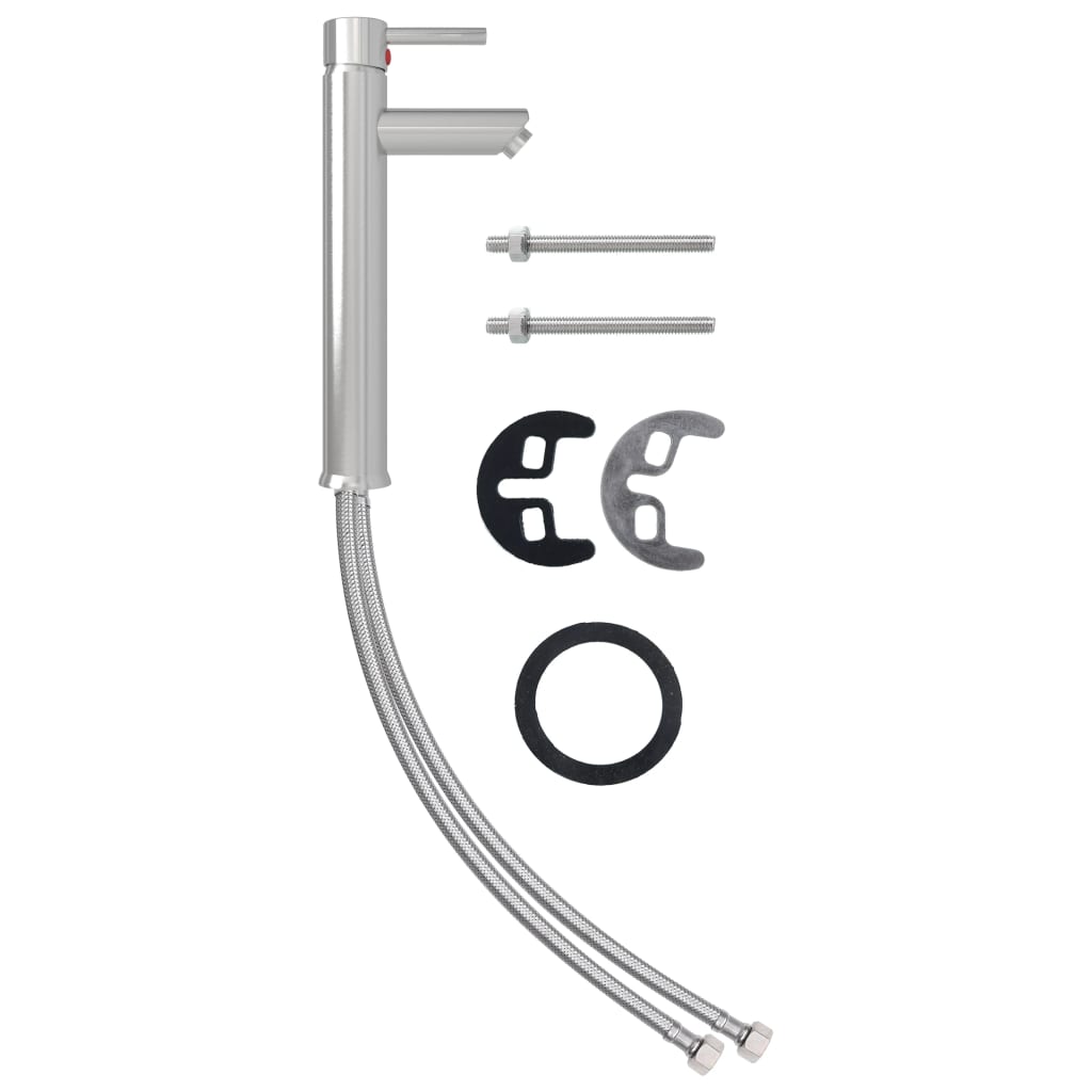 Bathroom Mixer Tap Silver 12x30 cm