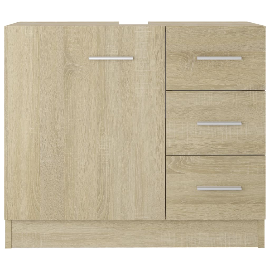 Sink Cabinet Sonoma Oak 63x30x54 cm Engineered Wood