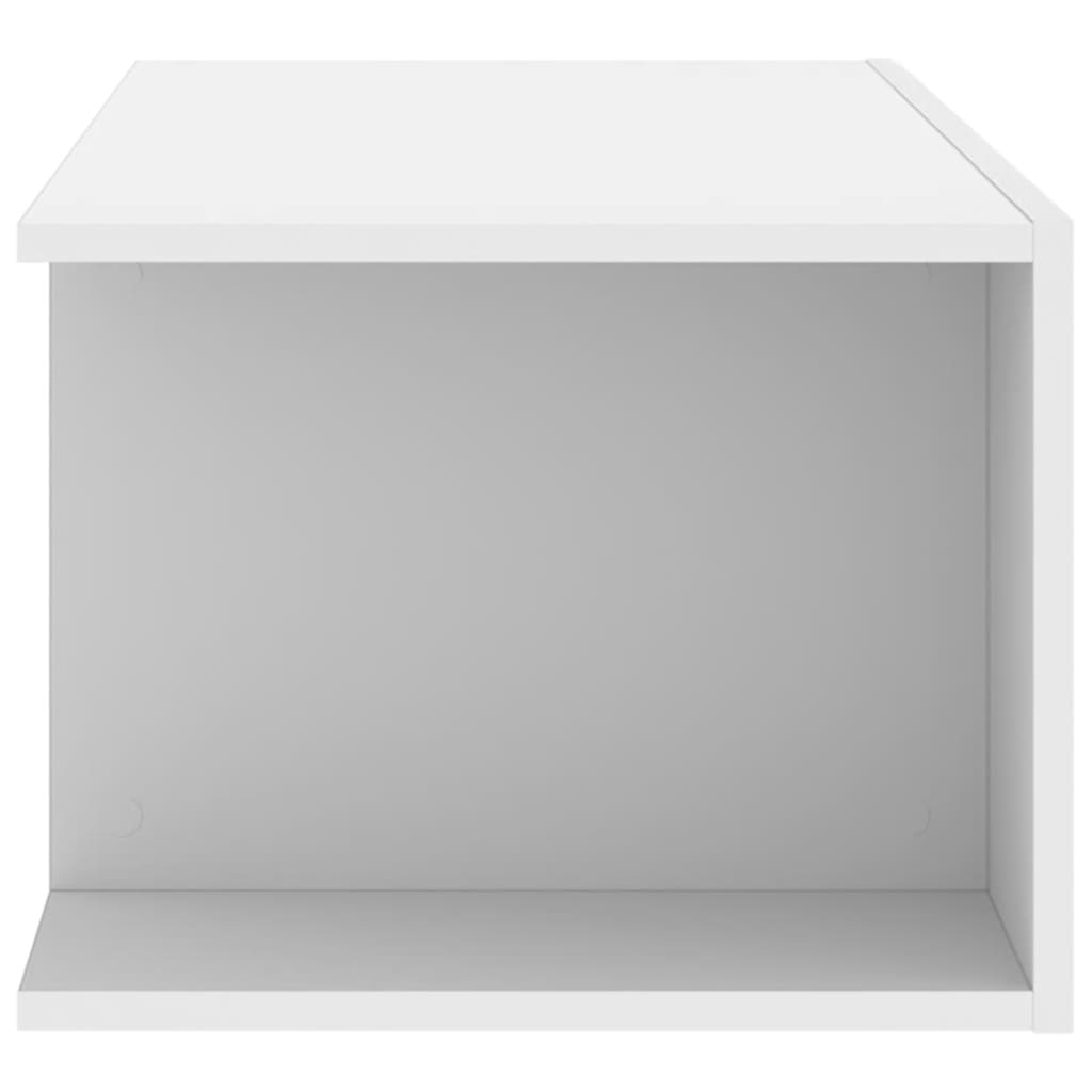 TV Cabinet with LED Lights White 90x39x30 cm