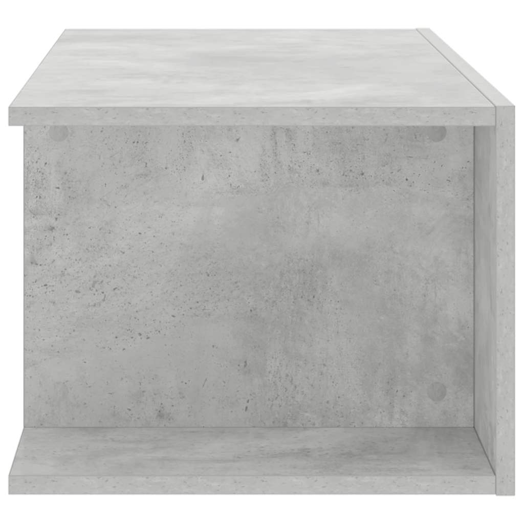 TV Cabinet with LED Lights Concrete Grey 90x39x30 cm