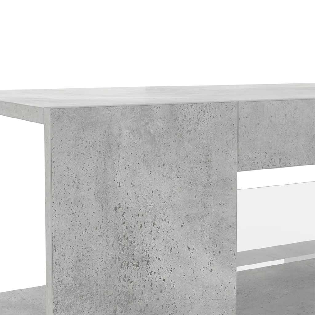 TV Cabinet with LED Lights Concrete Grey 90x39x30 cm