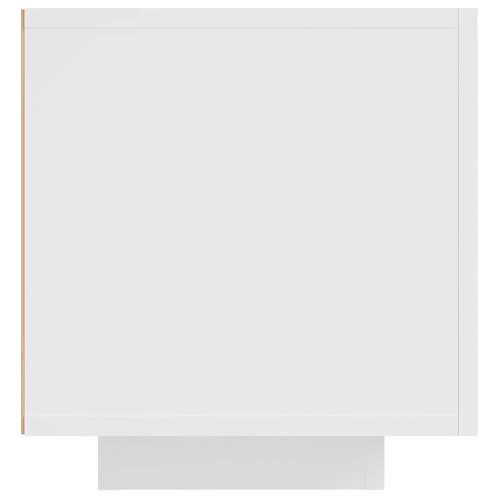 TV Cabinet with LED Lights White 160x35x40 cm