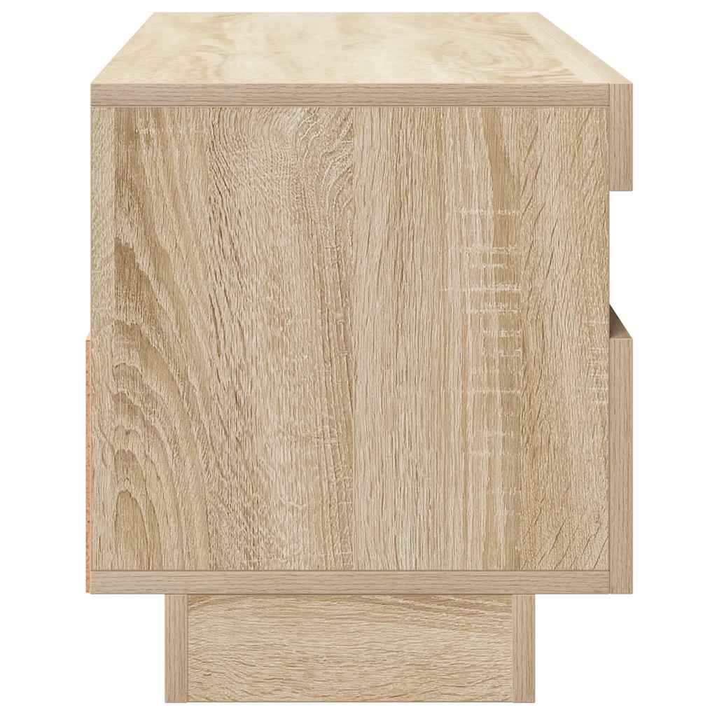 TV Cabinet with LED Lights Sonoma Oak 100x35x40 cm