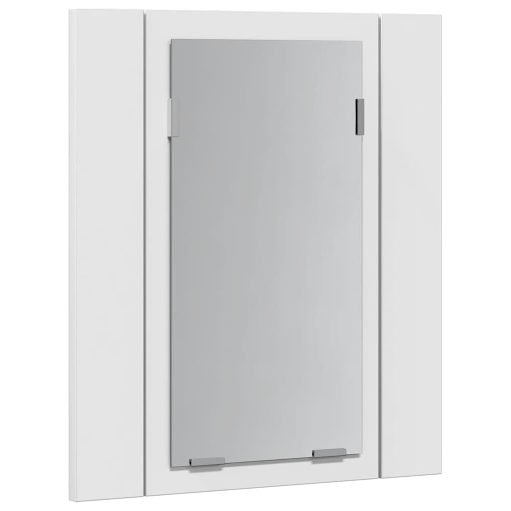 LED Bathroom Mirror Cabinet White 40x12x45 cm Acrylic