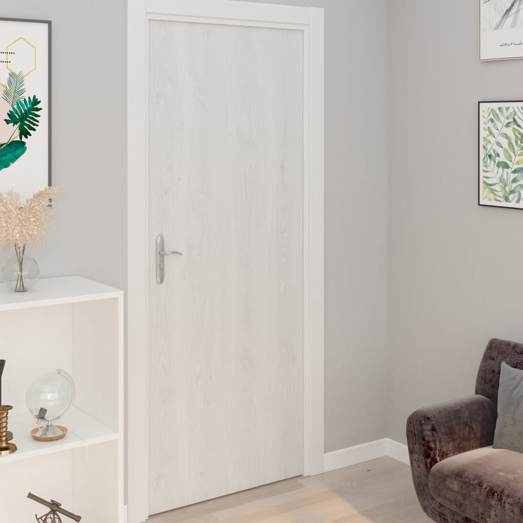 Self-adhesive Furniture Films 2 pcs White Wood 500x90 cm PVC