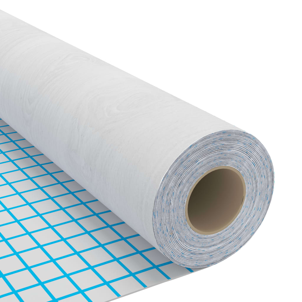 Self-adhesive Furniture Films 2 pcs White Wood 500x90 cm PVC