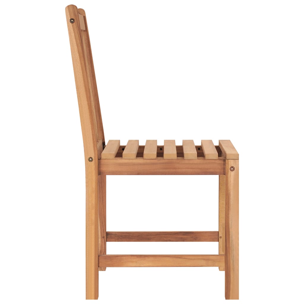 3 Piece Garden Dining Set 80x80 cm Solid Teak Wood