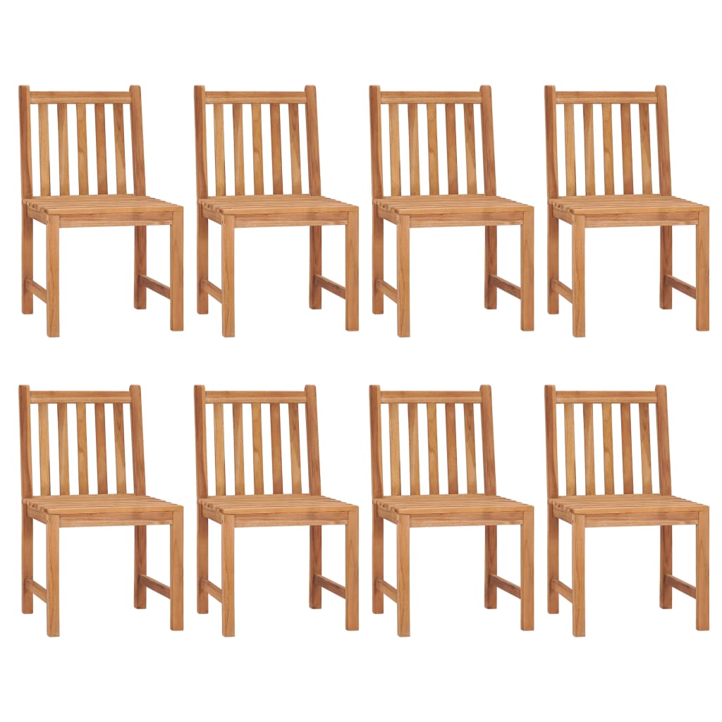 9 Piece Garden Dining Set 180x90 cm Solid Teak Wood