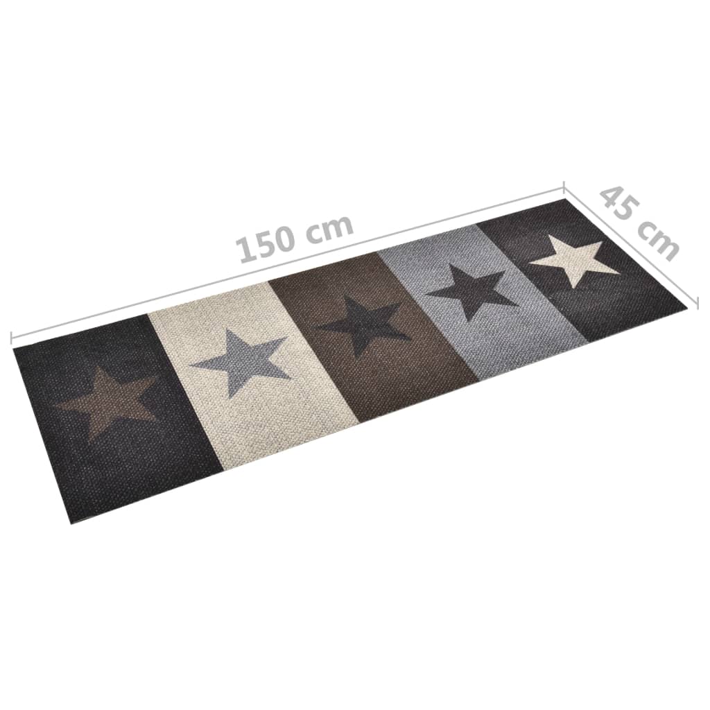 Kitchen Carpet Washable Stars 45x150 cm