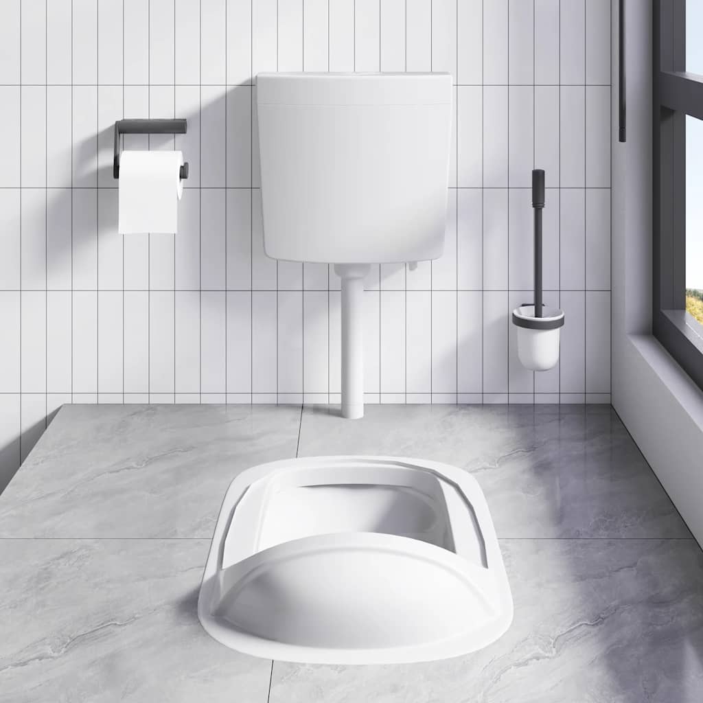 Toilet Cistern with Bottom Water Inlet 3/6 L Grey