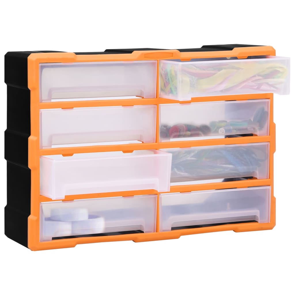 Multi-drawer Organiser with 8 Big Drawers 52x16x37 cm