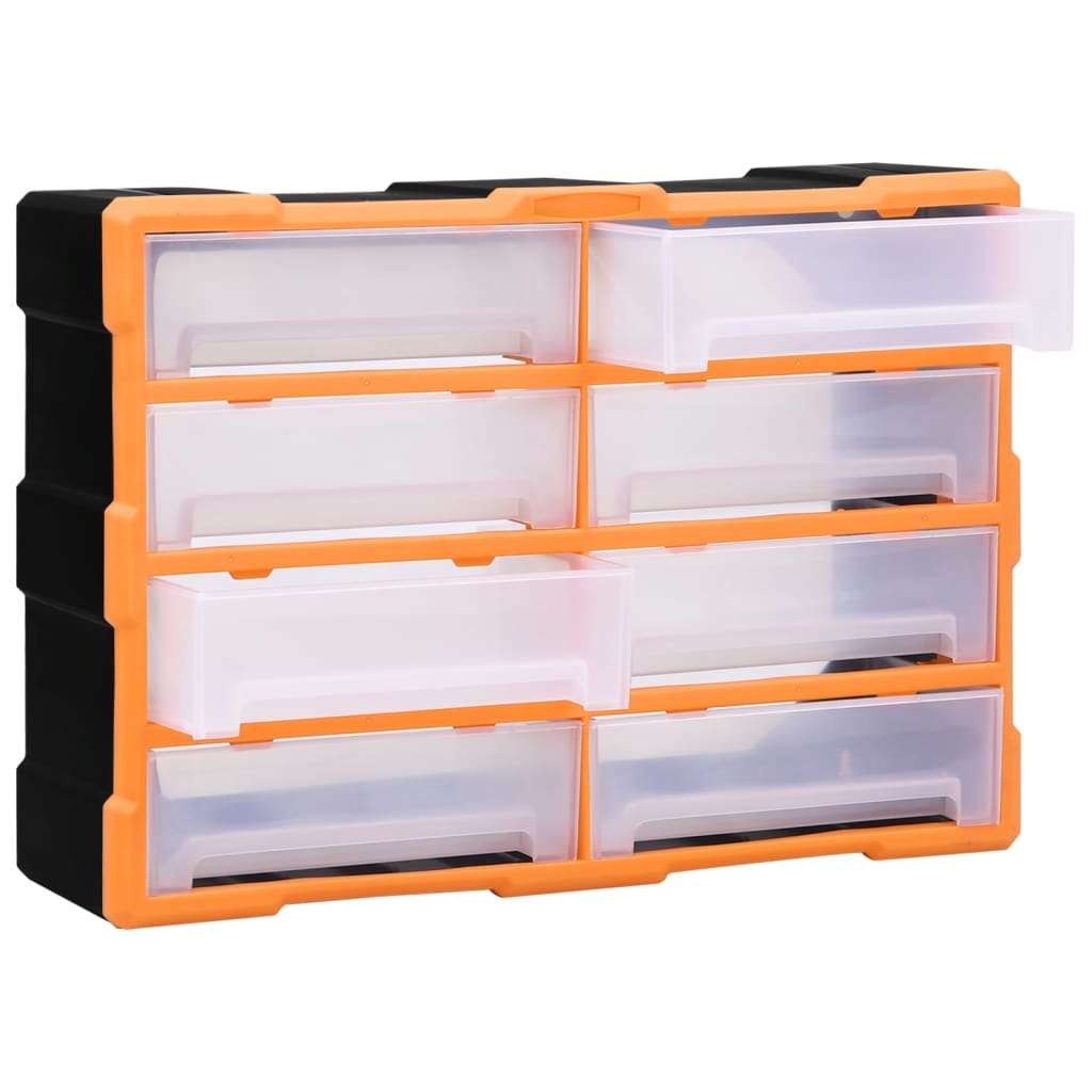Multi-drawer Organiser with 8 Big Drawers 52x16x37 cm