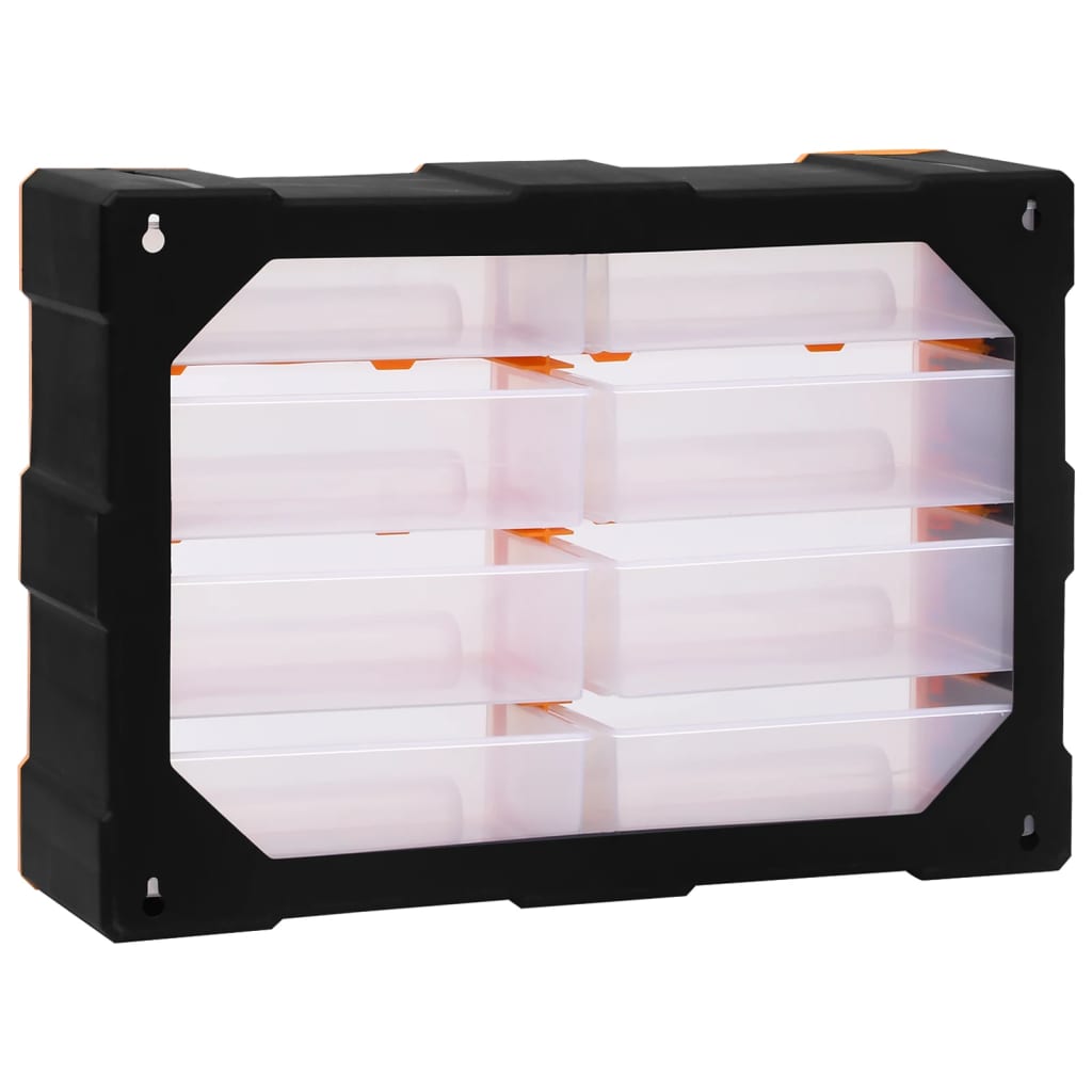Multi-drawer Organiser with 8 Big Drawers 52x16x37 cm
