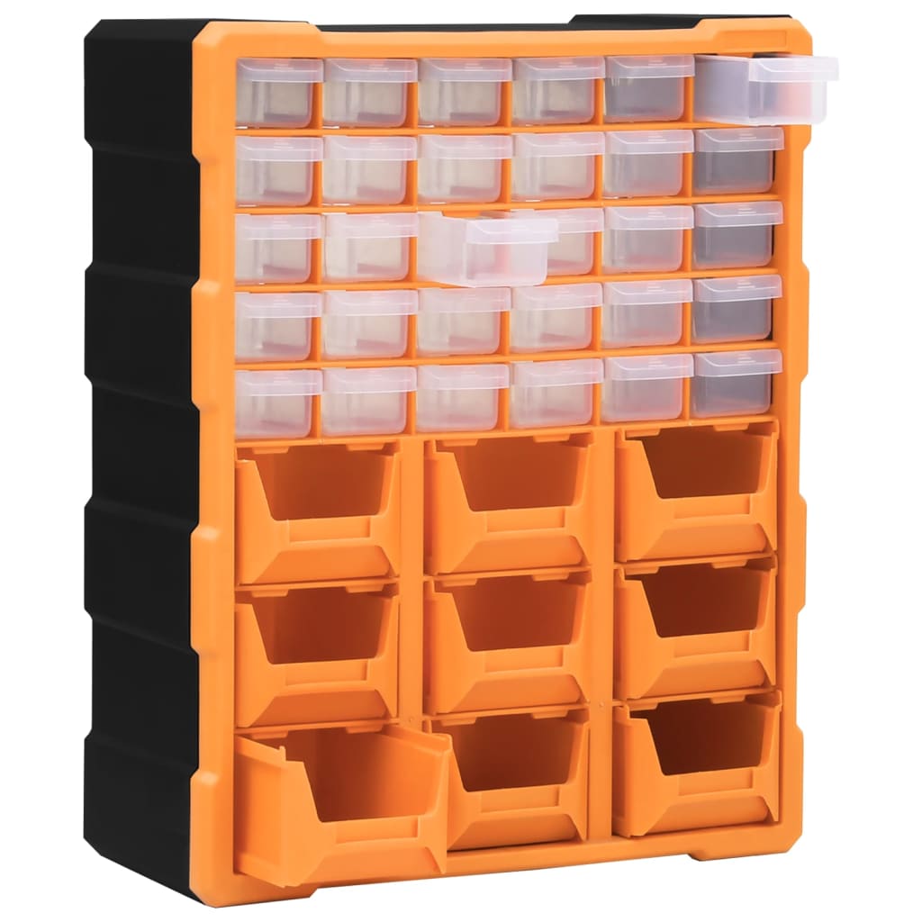 Multi-drawer Organiser with 39 Drawers 38x16x47 cm