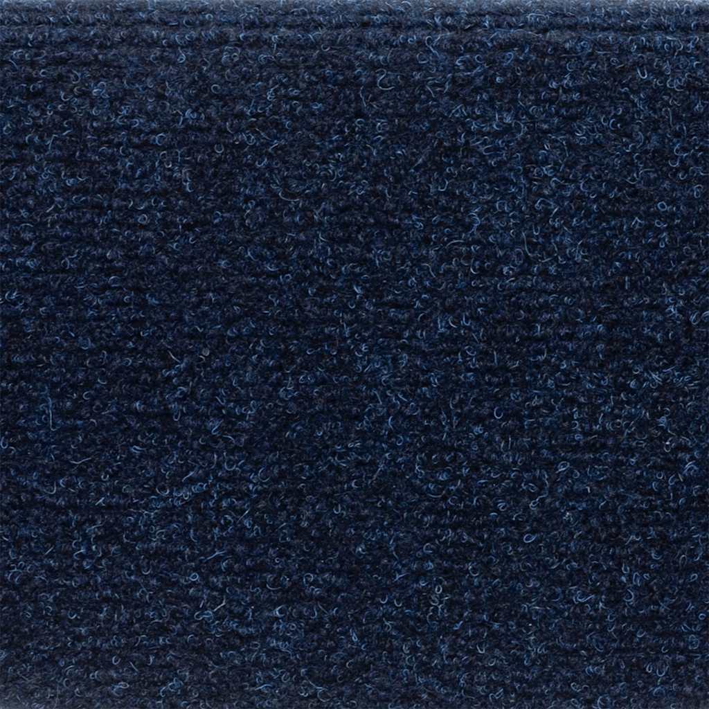 Stair Mats Self-adhesive 10 pcs 56x17x3 cm Navy Half Round