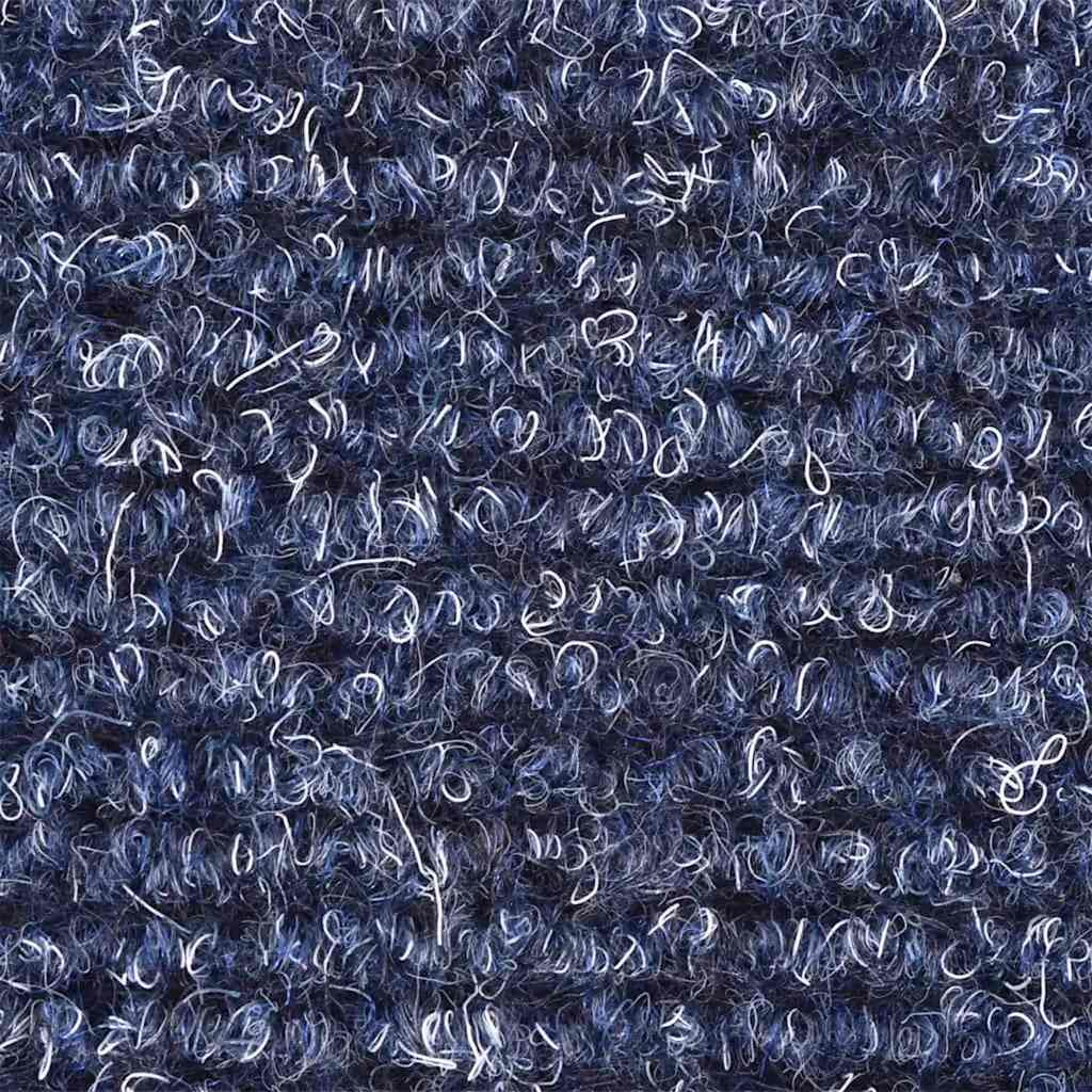Stair Mats Self-adhesive 10 pcs 65x21x4 cm Blue Half Round Large