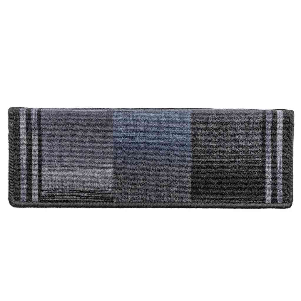 Stair Mats Self-adhesive 10 pcs 65x21x4 cm Black and Grey