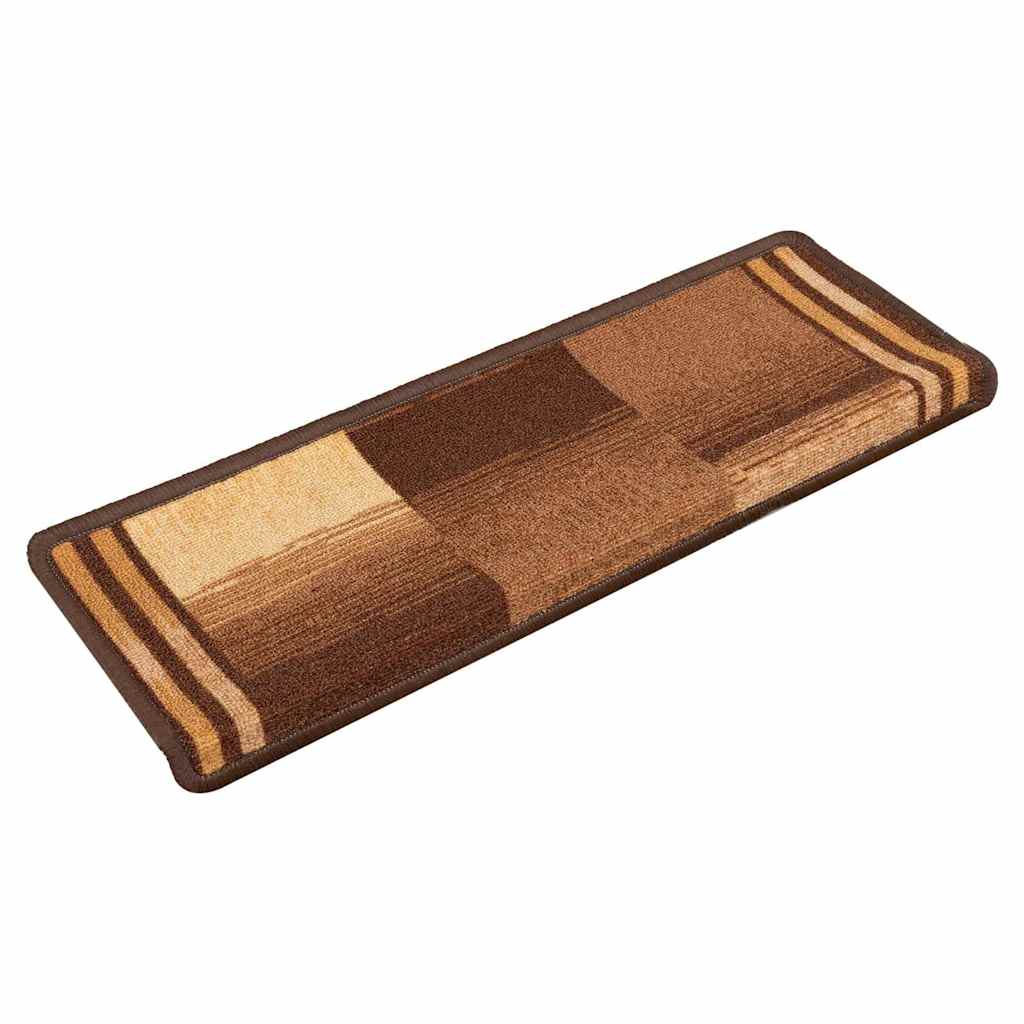 Stair Mats Self-adhesive 10 pcs 65x21x4 cm Brown