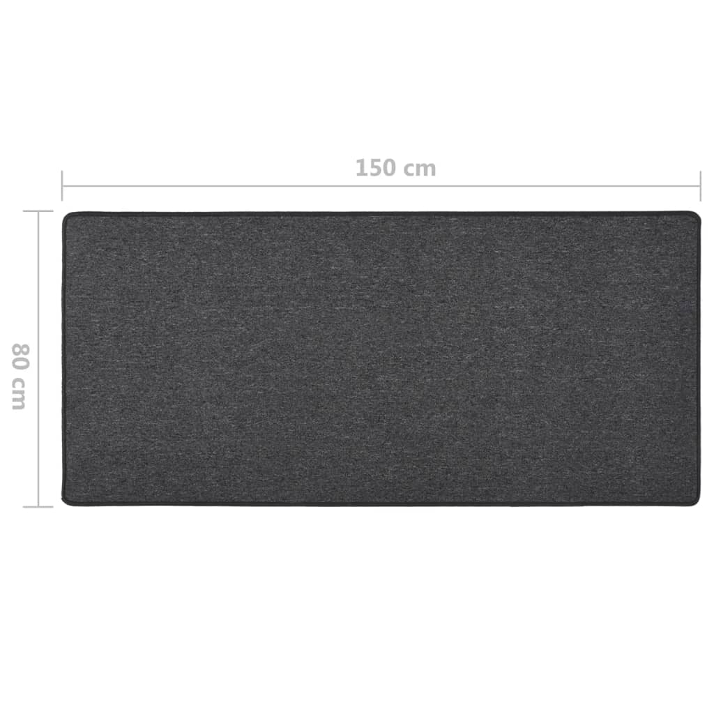 Carpet Runner Anthracite 80x150 cm