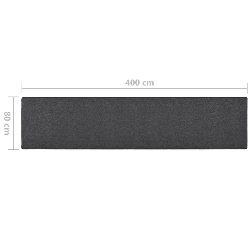 Carpet Runner Anthracite 80x400 cm