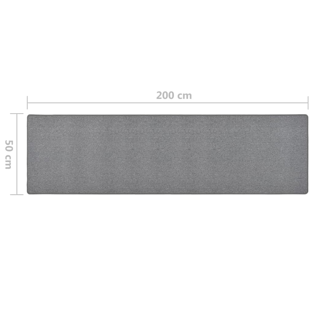 Carpet Runner Dark Grey 50x200 cm