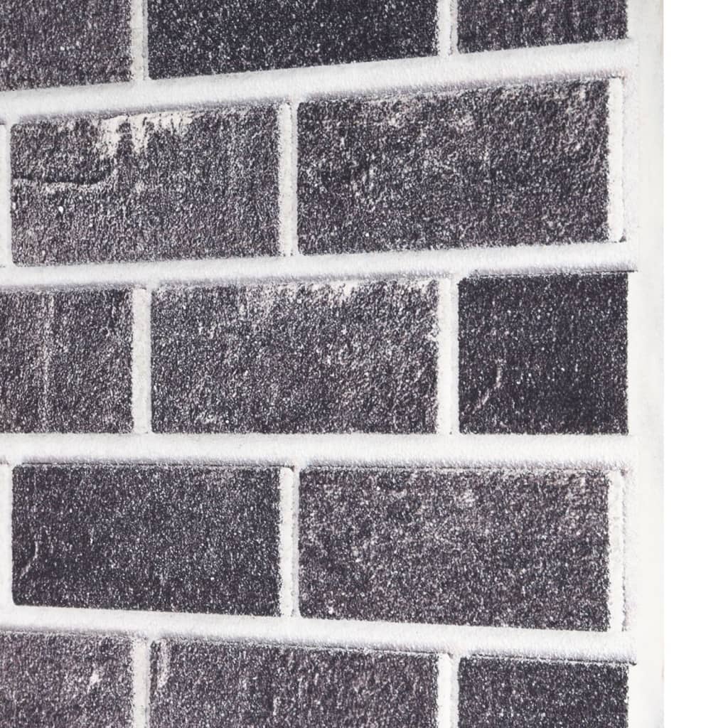 3D Wall Panels with Black & Grey Brick Design 10 pcs EPS