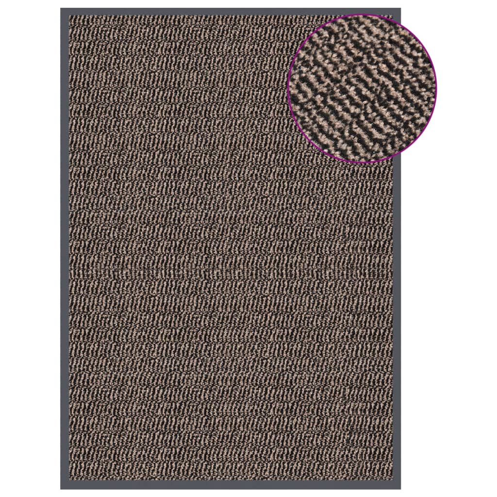 Doormat Tufted 60x90 cm Dark Brown