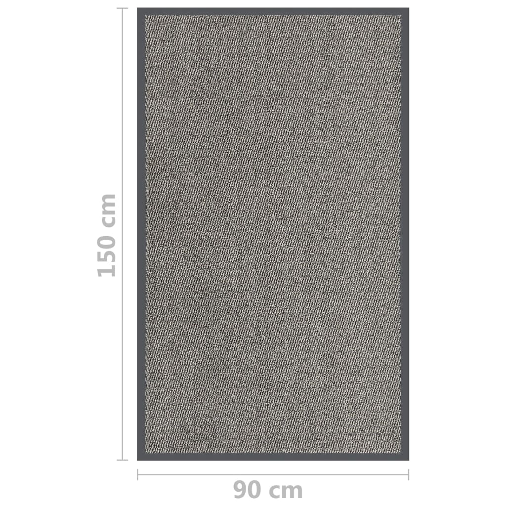 Doormat Tufted 90x150 cm Light Brown