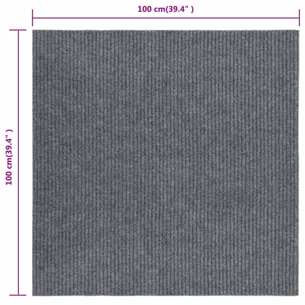 Dirt Trapper Carpet Runner 100x100 cm Grey