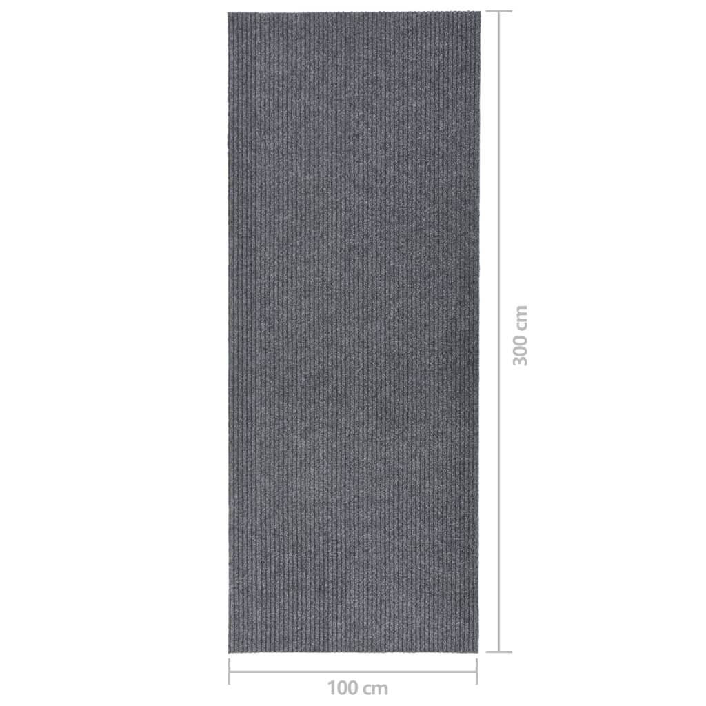 Dirt Trapper Carpet Runner 100x300 cm Grey