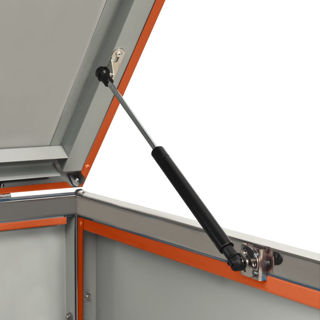 Triple Wheelie Bin Shed 207x77.5x112.5 cm Stainless Steel