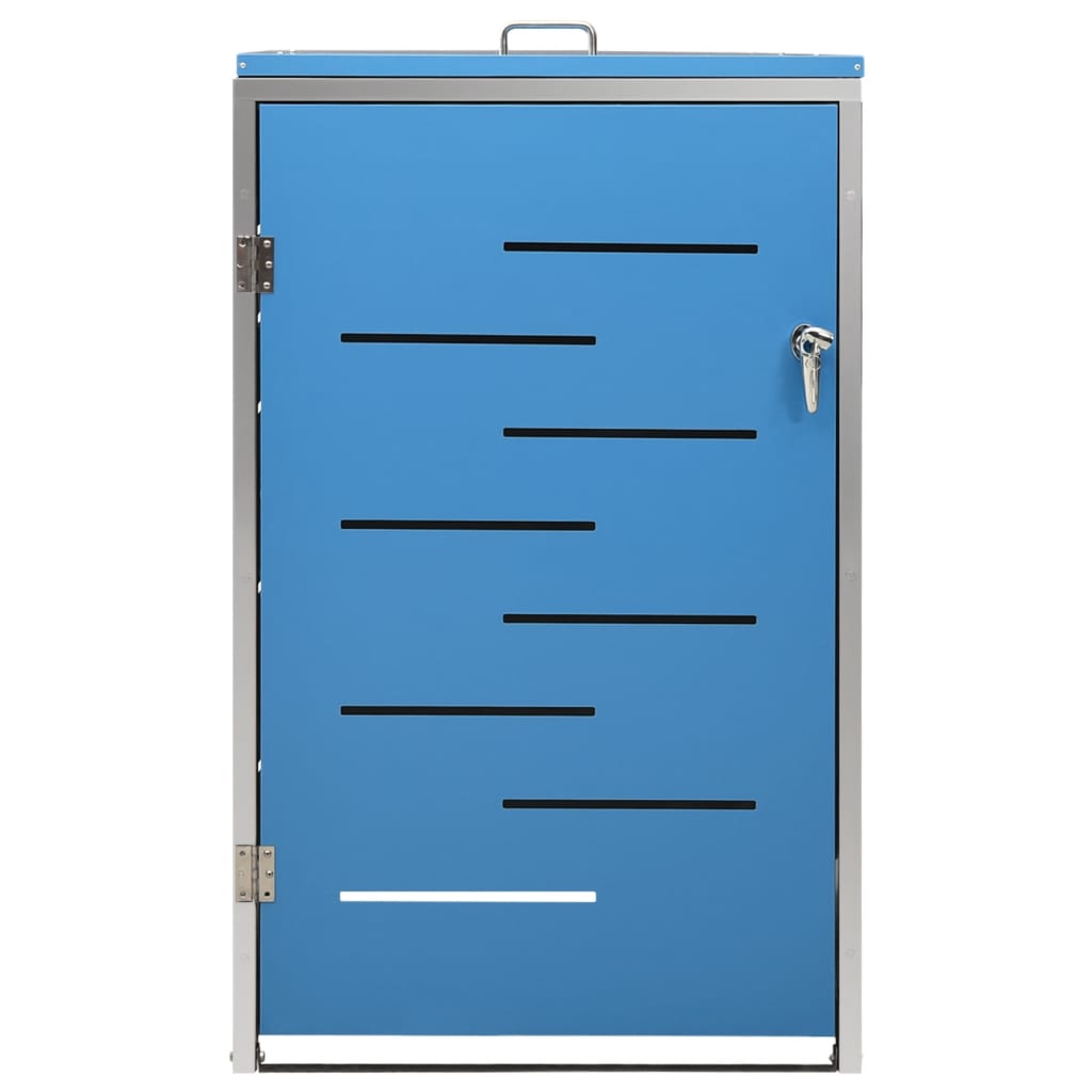 Single Wheelie Bin Shed 69x77.5x112.5 cm Stainless Steel
