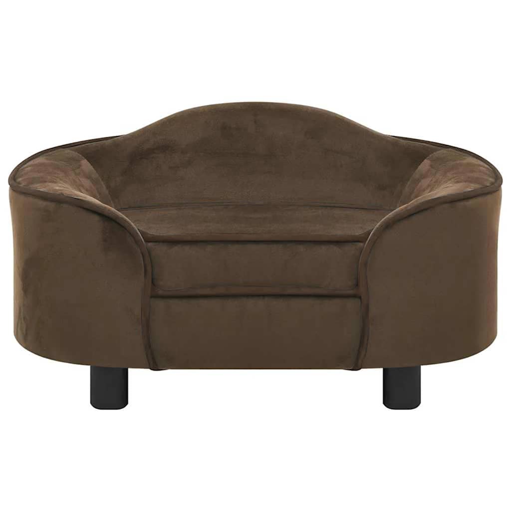 Dog Sofa Brown 67x47x36 cm Plush